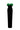 Black & Dark Green Off-Shoulder Rosette Column Gown - IHF STUDIO