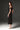 Black Floral Garden Lace bustier column midi dress with off-shoulder details - IHF STUDIO