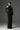 Black Floral Garden Lace Dress With Halter Neck And Long Sleeves - IHF STUDIO
