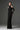 Black Floral Garden Lace Dress With Halter Neck And Long Sleeves - IHF STUDIO