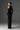 Black Floral Garden Lace Dress With Halter Neck And Long Sleeves - IHF STUDIO