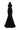 Black Floral Garden Lace Halter Mermaid Maxi Dress with Waist Cut-Out - IHF STUDIO
