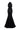 Black Floral Garden Lace Halter Mermaid Maxi Dress with Waist Cut-Out - IHF STUDIO