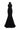 Black Floral Garden Lace halter mermaid pear-silhouette maxi dress - IHF STUDIO