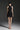 Black Floral Garden Lace Halter Mini Dress with Waist Cut-Out - IHF STUDIO