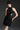 Black Floral Garden Lace Halter Mini Dress with Waist Cut-Out - IHF STUDIO
