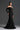 Black Floral Garden Lace Off-Shoulder Mermaid Dress With Silk Waist Belt - IHF STUDIO
