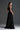 Black Floral Garden Lace Square-Neck A-Line Dress With Velvet Waist Belt - IHF STUDIO