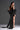 Black Floral Garden Lace square-neck mini column dress with large back bow - IHF STUDIO