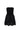 Black Floral Garden Lace Strapless Mini Dress with Crystal Cluster Embellishment - IHF STUDIO
