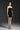 Black Floral Garden Lace Strapless Mini Dress with Crystal Cluster Embellishment - IHF STUDIO