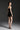Black Floral Garden Lace Strapless Mini Dress with Crystal Cluster Embellishment - IHF STUDIO