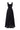 Black Floral Garden Lace Trapeze Midi Mullet A-line Dress With Pearl Cluster Embellishment - IHF STUDIO