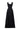 Black Floral Garden Lace Trapeze Midi Mullet A-line Dress With Pearl Cluster Embellishment - IHF STUDIO