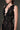 Black Floral Garden Lace V-Neck Maxi-Column Dress With Crystal Cluster Embellishment - IHF STUDIO