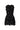 Black Floral Garden Lace V-Neck Mini-Column Dress With Crystal Cluster Embellishment - IHF STUDIO