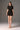 Black Floral Garden short-sleeve mini dress - IHF STUDIO