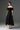 Black Floral Vine Lace Off-Shoulder Midi A-line Dress - IHF STUDIO