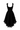 Black floral vine lace U-neck mini mullet dress - IHF STUDIO