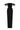 Black Lyon Velvet Bustier Midi Column Dress With Horizontal Train - IHF STUDIO