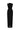 Black Lyon Velvet Midi Column Dress With Heart-Shaped Neck And Crystal Embellishment - IHF STUDIO
