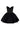 Black Metallic-Lacquer Jacquard Bustier Crop Top & Black Taffeta Bubble Mini Skirt Set - IHF STUDIO