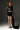 Black Metallic-Lacquer Jacquard Crop Top Blazer & Black Taffeta Mini Skirt Set - IHF STUDIO
