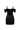 Black Mini Corset Dress Ruffled Sleeves With Radiant Crystal Embellishment - IHF STUDIO