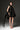 Black Organza Bubble Mini Dress With Ro-sette Woven Roses - IHF STUDIO