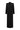 Black silk taffeta oversized long coat with strong shoulders, peak lapels and double-breasted tailoring - IHF STUDIO