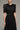 Black crochet lace A-line gown with short sleeves and crystal detailing at neckline and waist - IHF STUDIO