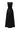 Black silk taffeta trapeze maxi A-line dress with crystal embellishment - IHF STUDIO