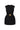 Black Smocked Silk Mini Column Dress with Gold Bow Waist Belt - IHF STUDIO