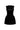 Black Structured Taffeta Mini Dress With Puff Hips And Crystal-Embellished Bow Belt - IHF STUDIO