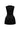 Black Structured Taffeta Mini Dress With Puff Hips And Crystal-Embellished Bow Belt - IHF STUDIO