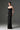 Black Taffeta Maxi Corset Dress with Off-Shoulder Sequin Embellishment - IHF STUDIO