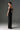 Black Taffeta Maxi Corset Dress with Off-Shoulder Sequin Embellishment - IHF STUDIO