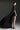 Black Taffeta Mini Column Dress with Sequin Floral Embellishment and Draped Cape - IHF STUDIO