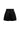 Black silk taffeta high-waisted shorts with crystal-embellished waistband.