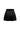 Black silk taffeta high-waisted shorts with crystal-embellished waistband.