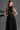 Black Vine Floral Lace Halter Midi A-Line Dress With Waist Cut-Out And Crystal Embellishment - IHF STUDIO