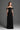 Black Vine Guipure Lace Off-Shoulder A-Line Dress With Horizontal Train - IHF STUDIO