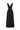 Black Vine Guipure Lace V-Neck Midi A-Line Dress With Draped Details And Two Mini Bows - IHF STUDIO