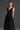 Black Vine Guipure Lace V-Neck Midi A-Line Dress With Draped Details And Two Mini Bows - IHF STUDIO