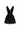 Black Vine Guipure Lace V-neck mini A-line dress with draped details and two mini bows - IHF STUDIO