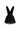 Black Vine Guipure Lace V-neck mini A-line dress with draped details and two mini bows - IHF STUDIO