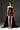 Dark Pink Metallic-Lacquer Jacquard Bustier Mini Column Dress with Extended Back Train - IHF STUDIO