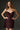 Dark Pink Metallic Lacquer Jacquard Bustier Mini Column Dress With Lotus Petal-Shaped - IHF STUDIO