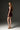 Dark Pink Metallic Lacquer Jacquard Bustier Mini Column Dress With Lotus Petal-Shaped - IHF STUDIO