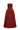 Dark red guipure lace midi dress with strapless folded bust and floral lace texture - IHF STUDIO